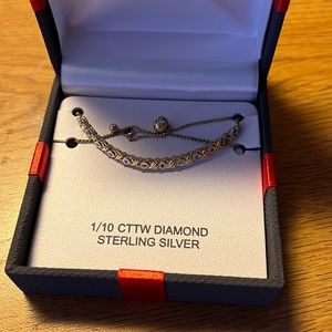 14k Gold and Diamond Rope Bracelet